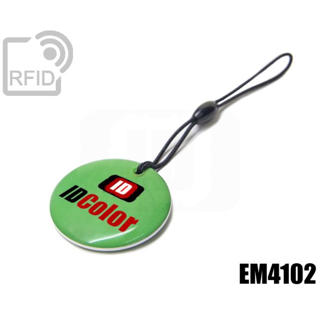 KY12C17 Circular RFID tag keyfob EM4102 thumbnail