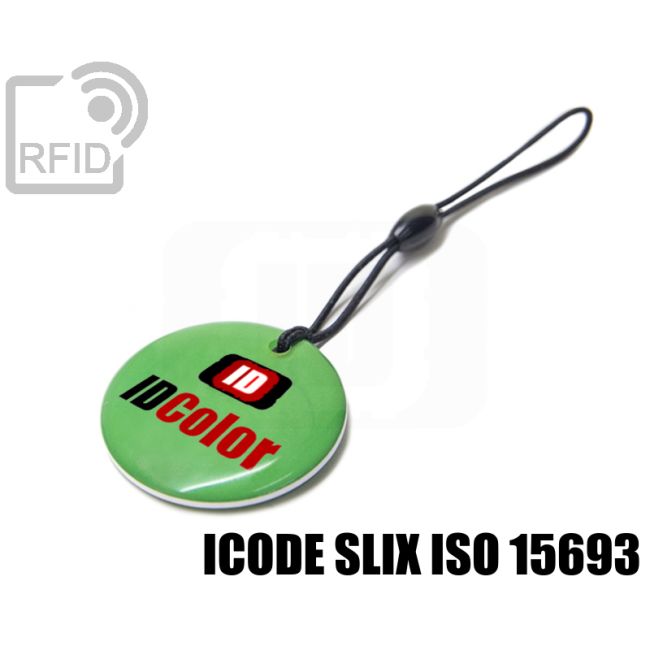 KY12C53 Circular RFID tag keyfob ICode SLIX iso 15693 thumbnail