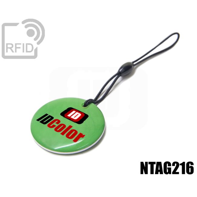 KY12C68 Porte-clés tag RFID circulaire NFC ntag216 thumbnail