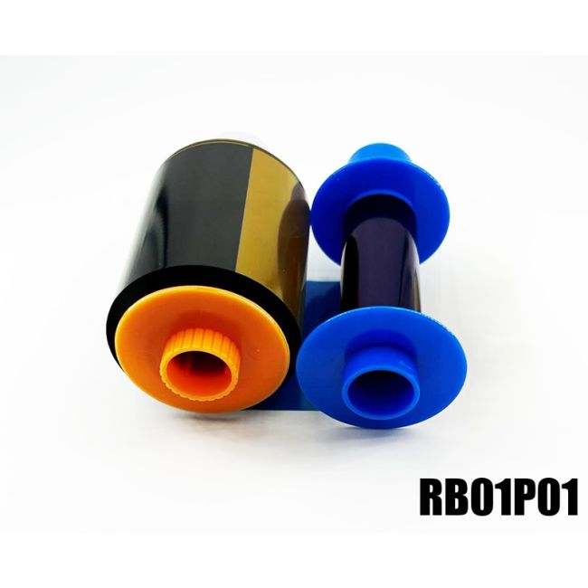 RB01P01 Nastro colore CMYK 500 stampe per HDP5000 compatibile 84051 084051 swatch