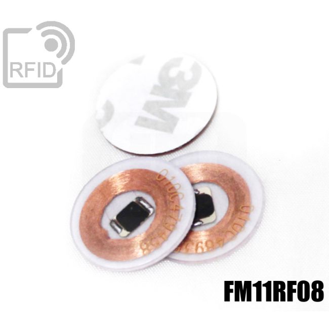 TR01C07 Transparent RFID adhesive discs FM11RF08 thumbnail