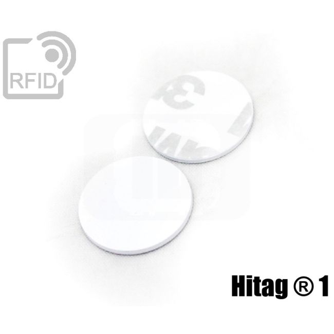 TR02C05 PVC RFID adhesive discs Hitag ® 1 thumbnail