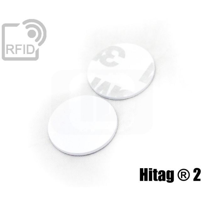 TR02C06 PVC RFID adhesive discs Hitag ® 2 thumbnail