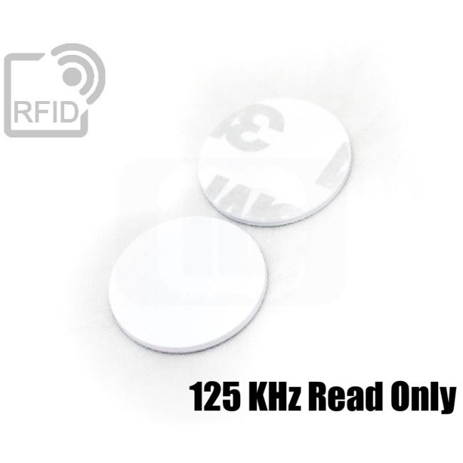 TR02C19 PVC RFID adhesive discs 125 KHz Read Only thumbnail