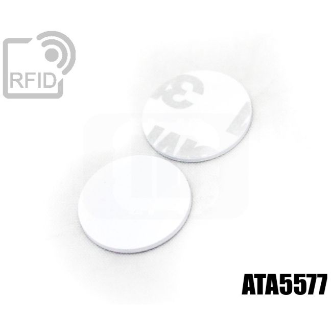 TR02C41 PVC RFID adhesive discs ATA5577 thumbnail