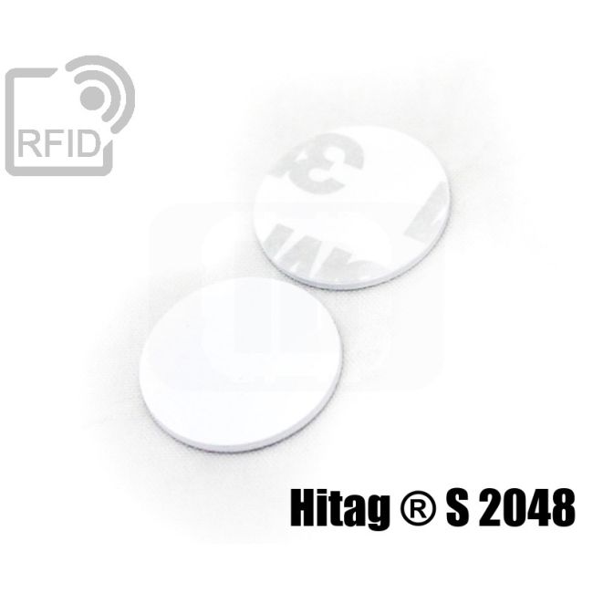 TR02C42 PVC RFID adhesive discs Hitag ® S 2048 thumbnail