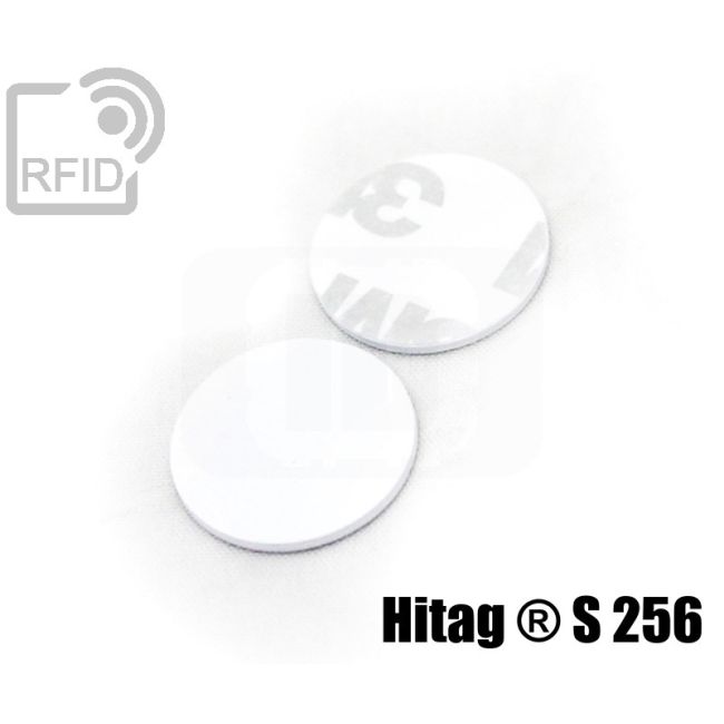 TR02C43 PVC RFID adhesive discs Hitag ® S 256 thumbnail