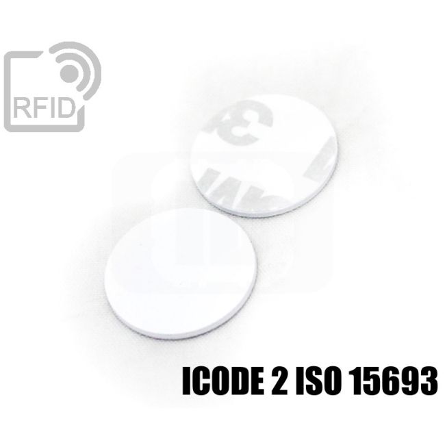 TR02C51 Disques adhésifs PVC RFID ICode 2 iso 15693 thumbnail