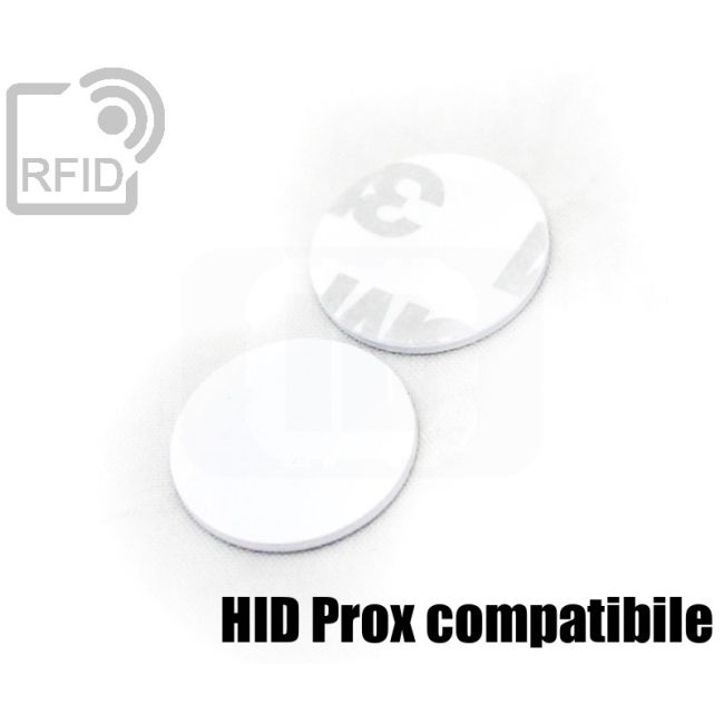 TR02C76 PVC RFID adhesive discs HID Prox compatibile thumbnail