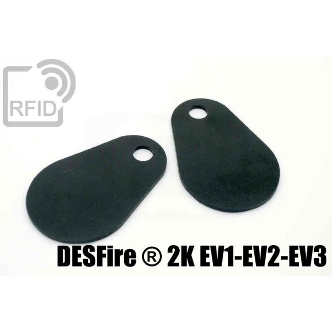 TR05C44 Targhetta RFID fibra vetro NFC Desfire ® 2K EV1-EV2-EV3 swatch
