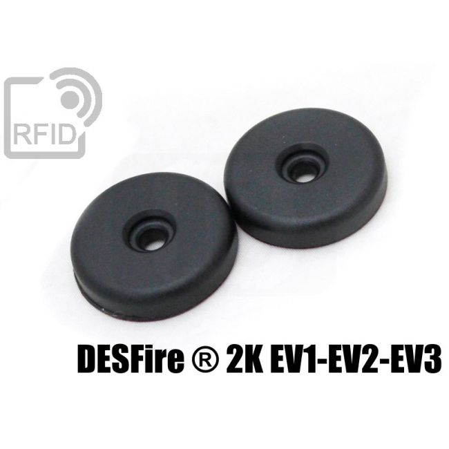 TR06C44 Disques RFID 30mm ABS vis/adhésif NFC Desfire ® 2K EV1-EV2-EV3 thumbnail