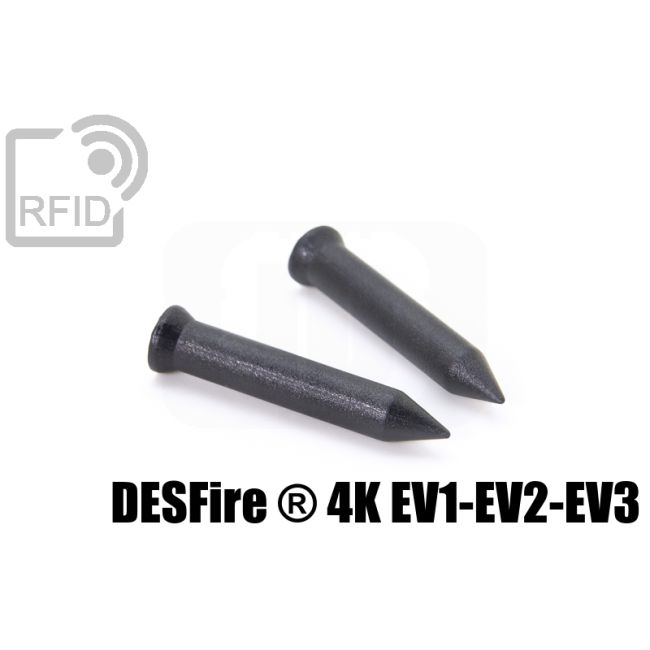 TR07C10 36mm RFID tag nails NFC Desfire ® 4K Ev1-Ev2-Ev3 thumbnail