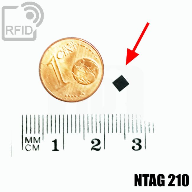 TR12C74 Etiqueta RFID miniaturizada NFC ntag210 thumbnail