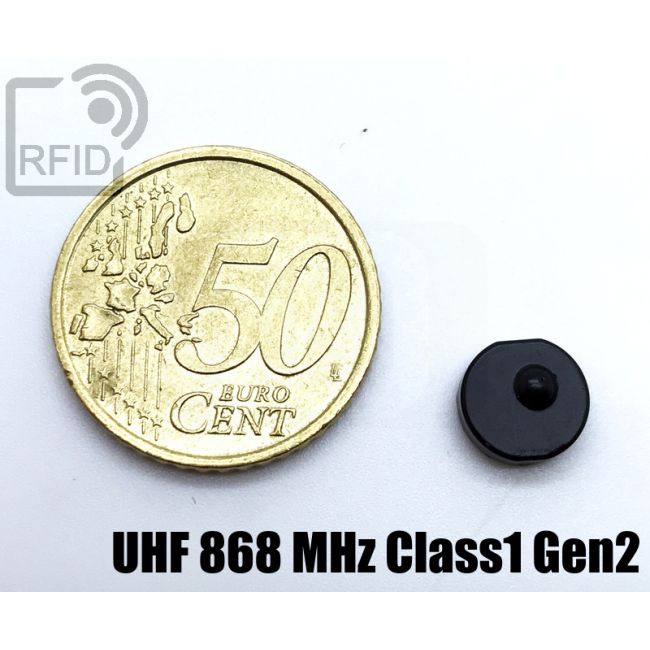 TR19C81 Miniaturized UHF RFID adhesive circular tag UHF 868 MHz Class1 Gen2 swatch