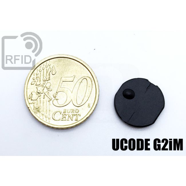 TR22C75 Etiqueta adhesiva RFID UHF miniaturizada UCode G2iM thumbnail