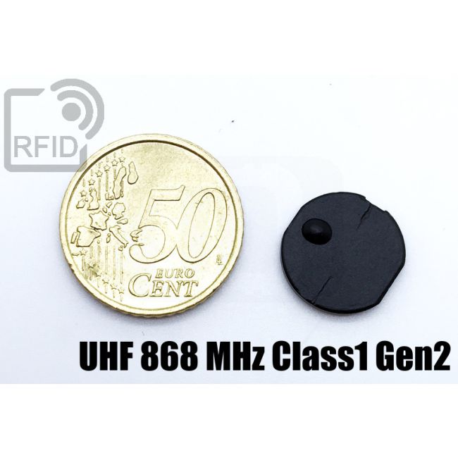 TR22C81 Miniaturized UHF RFID adhesive tag UHF 868 MHz Class1 Gen2 swatch