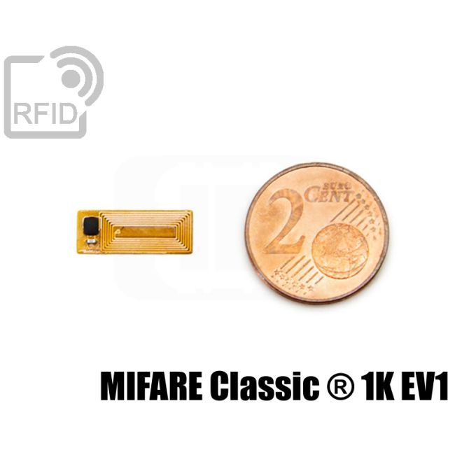 TR27C08 Etichetta RFID film 6 x 15 mm MIFARE Classic ® 1K EV1 swatch