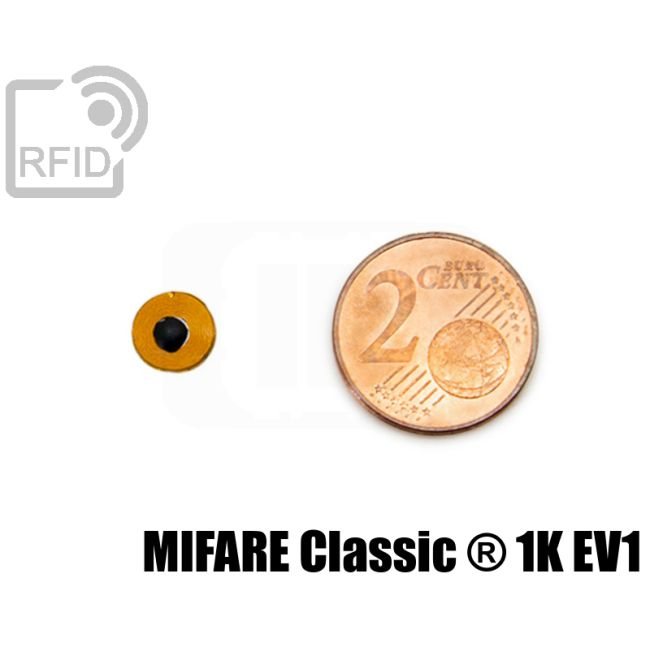 TR28C08 Tag RFID film diametro 8 mm MIFARE Classic ® 1K EV1 swatch
