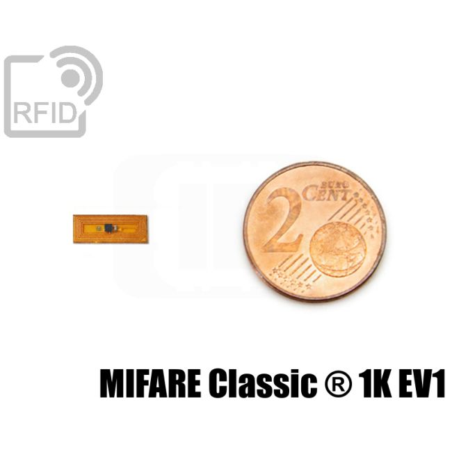 TR30C08 Tag RFID film 4 x 10 mm MIFARE Classic ® 1K EV1 swatch