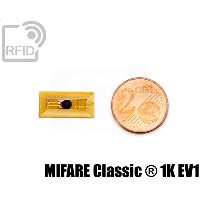 TR32C08 Film RFID tag 9 x 18 mm Mifare Classic ® 1K Ev1 swatch
