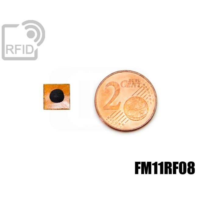 TR33C07 Small RFID film tag 7 x 7 mm FM11RF08 swatch