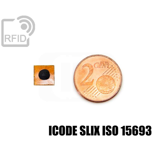 TR33C53 Small RFID film tag 7 x 7 mm ICode SLIX iso 15693 swatch