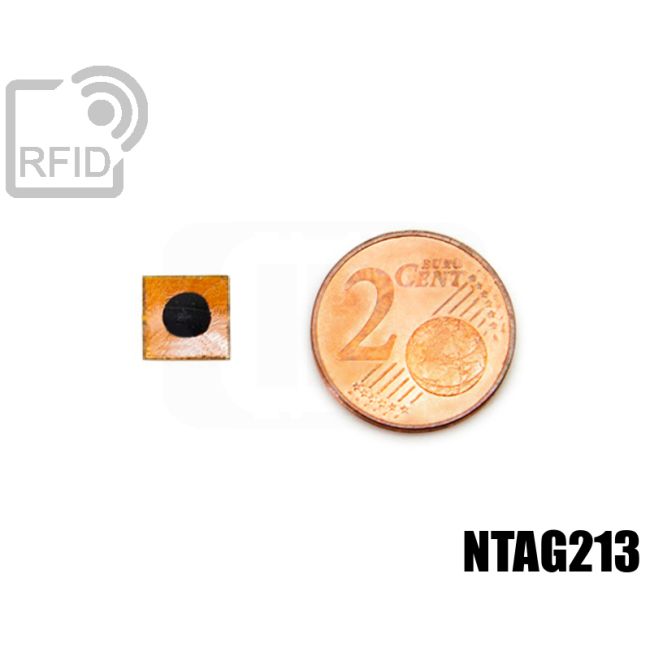 TR33C67 Etiqueta de película RFID pequeña 7 x 7 mm NFC ntag213 swatch