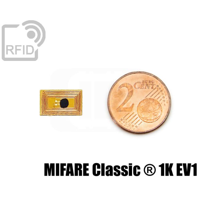 TR34C08 Film RFID tag 7 x 12 mm Mifare Classic ® 1K Ev1 swatch