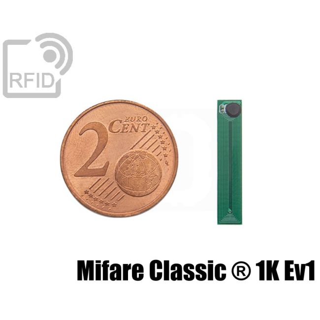 TR35C08 RFID pcb tag 4 x 20 mm Mifare Classic ® 1K Ev1 swatch