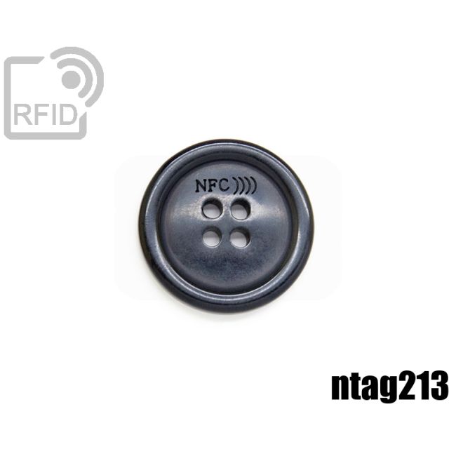 TR39C67 Bottone RFID abbigliamento 20 mm NFC ntag213 swatch