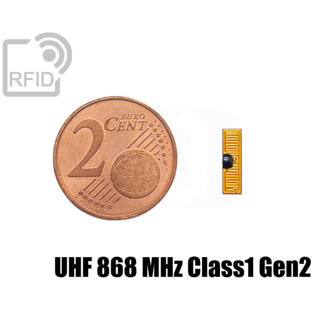 TR41C81 Film RFID tag 3 x 10 mm UHF 868 MHz Class1 Gen2 swatch