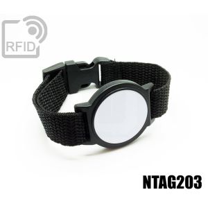 BR01C35 Runde ABS-RFID-Armbänder NFC Ntag203 small
