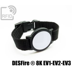 BR01C50 Runde ABS-RFID-Armbänder NFC Desfire ® 8K EV1-EV2-EV3 small
