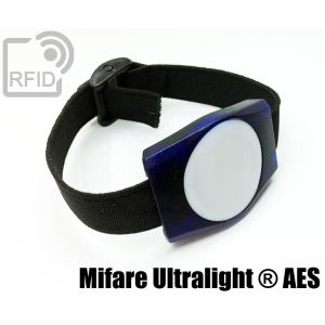 BR02C84 Bracelets RFID ABS rectangulaires NFC Mifare Ultralight ® AES small