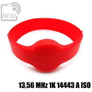 BR04C23 Bracelets RFID ronds en silicone 13,56 MHz 1K 14443 A iso small