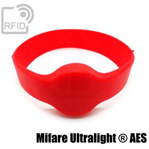 BR04C84 Bracelets RFID ronds en silicone NFC Mifare Ultralight ® AES small