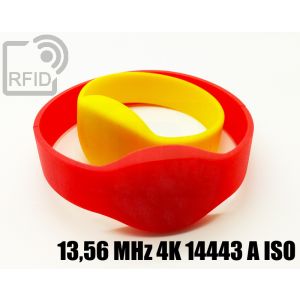 BR05C45 Ovale RFID-Armbänder aus Silikon 13,56 MHz 4K 14443 A iso small