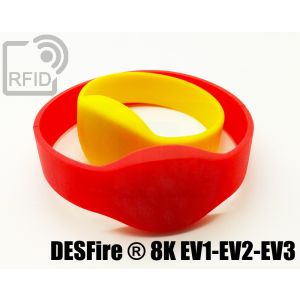 BR05C50 Ovale RFID-Armbänder aus Silikon NFC Desfire ® 8K EV1-EV2-EV3 small