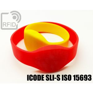BR05C52 Ovale RFID-Armbänder aus Silikon ICode SLI-S iso 15693 small