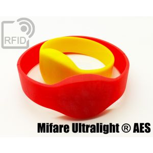 BR05C84 Bracelets RFID ovales en silicone NFC Mifare Ultralight ® AES small