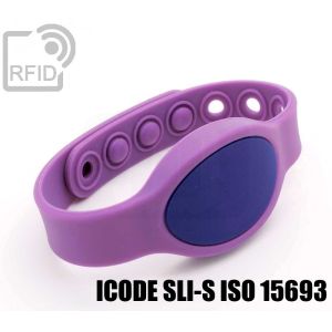BR07C52 Clip silikon RFID armbänder ICode SLI-S iso 15693 small