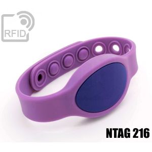 BR07C68 Clip silikon RFID armbänder NFC ntag216 small