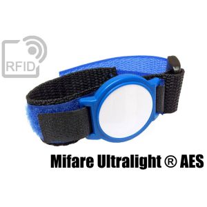 BR08C84 Bracelets velcro ABS RFID NFC Mifare Ultralight ® AES small