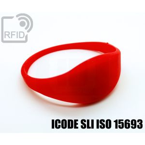 BR09C11 Dünne Silikon-RFID-Armbänder NFC ICode SLI iso 15693 small