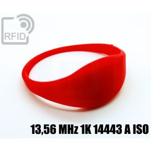 BR09C23 Dünne Silikon-RFID-Armbänder 13,56 MHz 1K 14443 A iso small