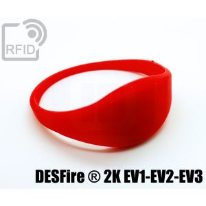 BR09C44 Dünne Silikon-RFID-Armbänder NFC Desfire ® 2K EV1-EV2-EV3 small