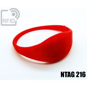 BR09C68 Dünne Silikon-RFID-Armbänder NFC ntag216 small