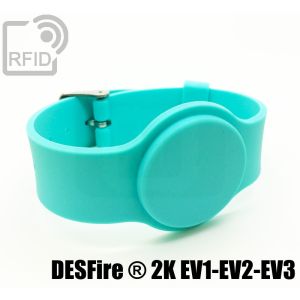 BR10C44 RFID-Armbänder mit Silikonschnalle NFC Desfire ® 2K EV1-EV2-EV3 small