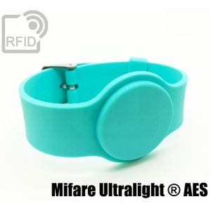 BR10C84 Bracelets à boucle en silicone RFID NFC Mifare Ultralight ® AES small