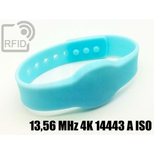 BR11C45 Silikon-Clip-RFID-Armbänder 13,56 MHz 4K 14443 A iso small